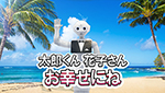 「太郎くん 花子さん お幸せにね」の音声とテロップをお好きなように変更できます。