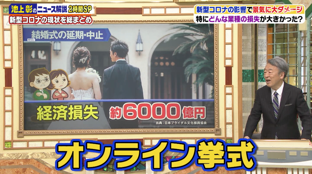 テレビ朝日「池上彰のニュースそうだったのか!」オンライン結婚式"WEB婚"